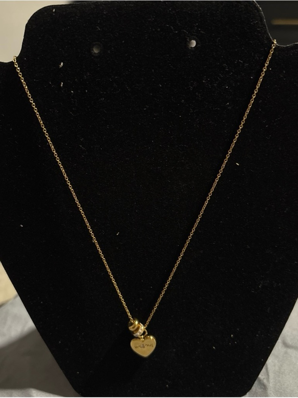 Gold Heart Pendant Necklace - Women Jewelry